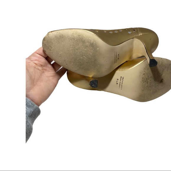 Rampage gold metallic leather heels Janis 8.5 - Picture 11 of 13